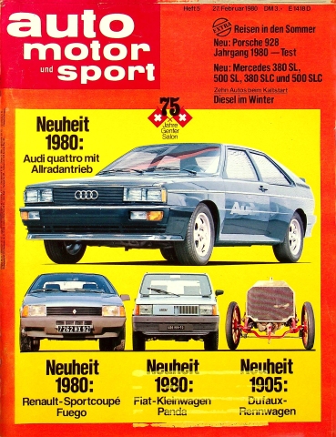 Deckblatt Auto Motor und Sport (05/1980)
